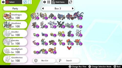 Pokemon Let's GO Shiny 6 IV Mewtwo & Mew Legendary