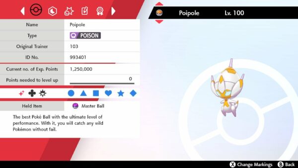 Ultra SHINY 6IV TOXEL // Pokemon Sword and Shield // Lv1 // -  Israel