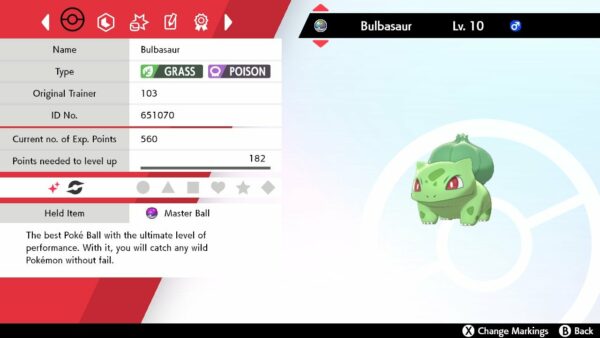 Shiny Bulbasaur / Pokemon Let's Go / 6IV Pokemon / Shiny