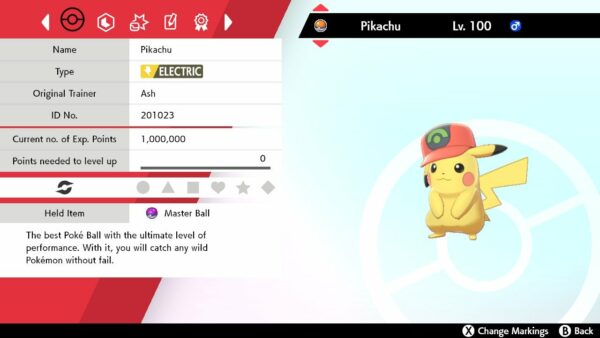 8 x Ash Hat Cap Pikachu Pokemon Holding Master Balls Bundle for Sword, Shield, Scarlet, and Violet - Image 3
