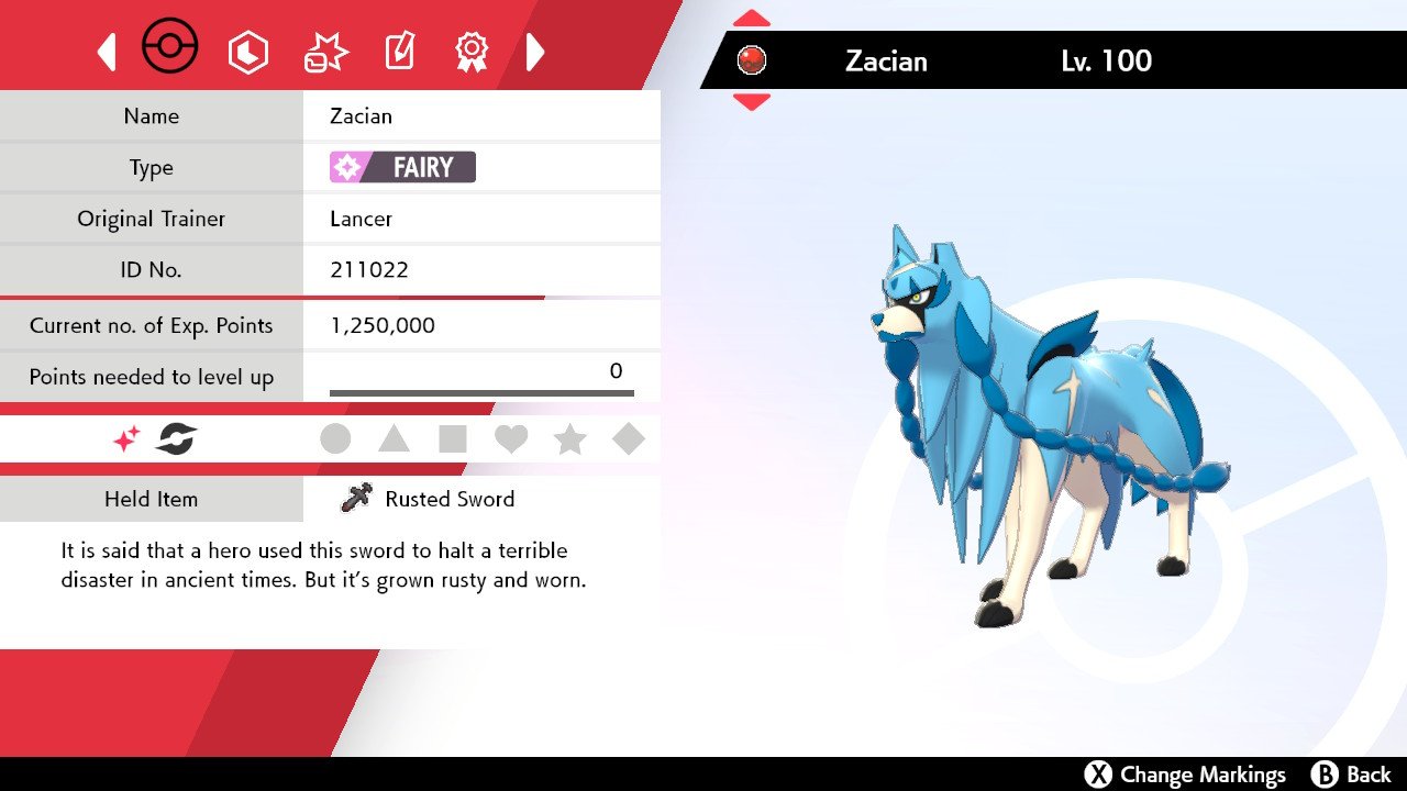 Ultra Square Shiny 6IV Zacian Zamazenta Gamestop Event 