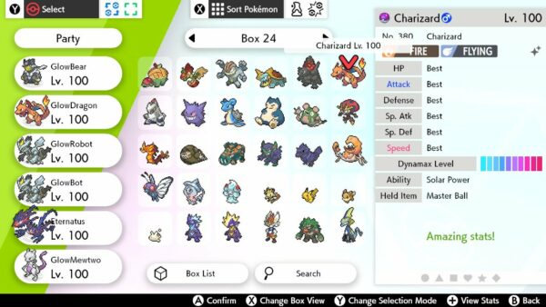 35 x Ultra Square Shiny 6IV Gigantamax Gmax Pokemon 35 PCs Bundle with Master Balls for Sword and Shield - Image 2