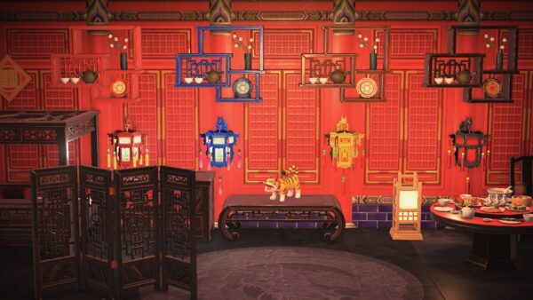 Japanese Style Imperial Furniture + Items + Lanterns + Wall Hangings + Fence in all colors 40 PCs Bundle Set - Image 4