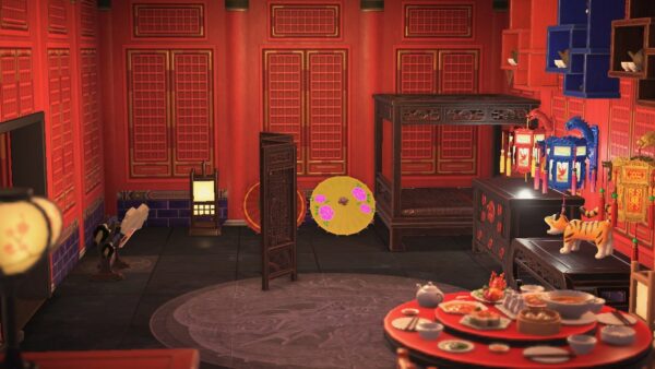 Japanese Style Imperial Furniture + Items + Lanterns + Wall Hangings + Fence in all colors 40 PCs Bundle Set - Image 7