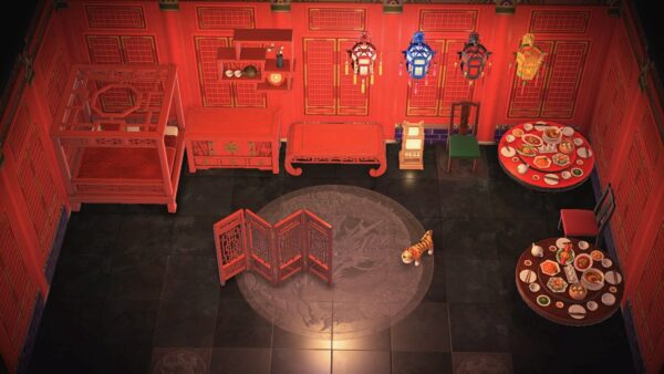 Japanese Style Imperial Furniture + Items + Lanterns + Wall Hangings + Fence in all colors 40 PCs Bundle Set - Image 9