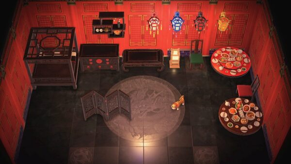 Japanese Style Imperial Furniture + Items + Lanterns + Wall Hangings + Fence in all colors 40 PCs Bundle Set - Image 12