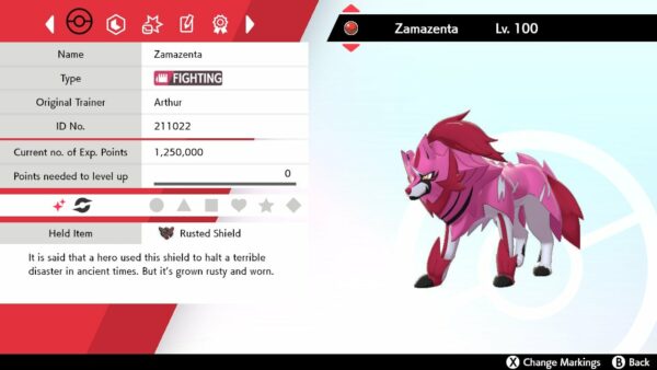 Shiny Zacian Zamazenta Eternatus 6IV Event-pokemon 