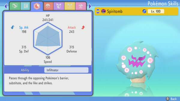 Pokemon Legends: Arceus Shiny Spiritomb Max Stats 