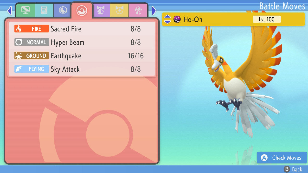 Shiny 6IV Ho-Oh and Lugia Legendary Birds Pokemon Holding Master Balls for  Sword, Shield, Brilliant Diamond, and Shining Pearl - elymbmx