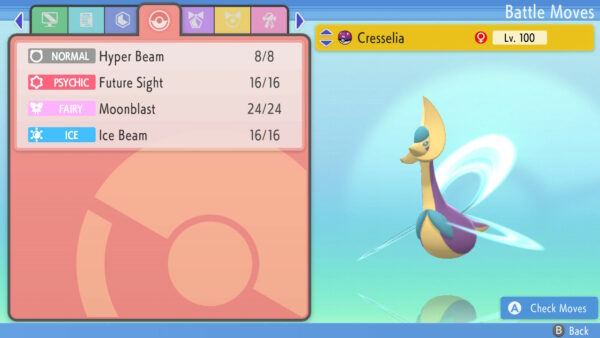 Shiny 6iv Cresselia Legendary Pokemon For Sword Shield Brilliant Diamond Shining Pearl 9041