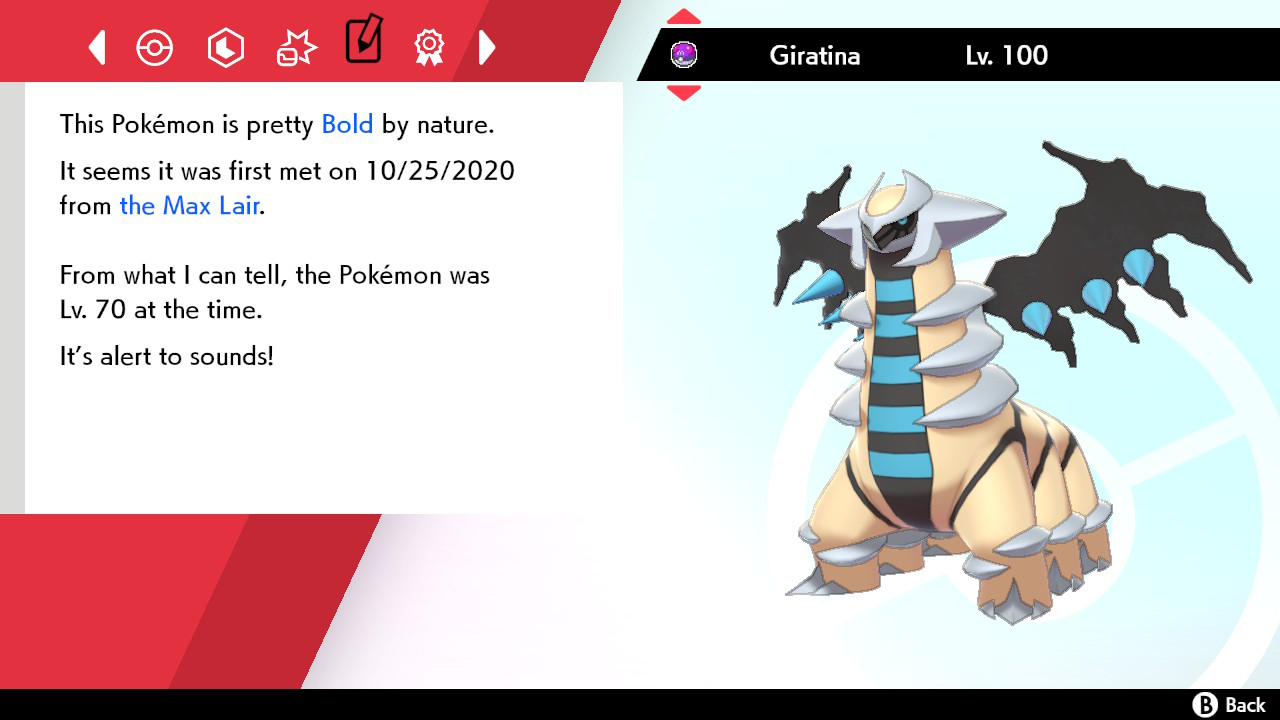 Shiny Giratina (Pokemon BDSP)