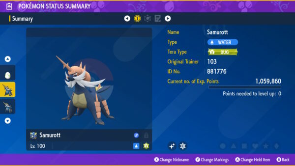 Shiny 6IV Samurott and Oshawott in egg Bundle for Pokemon Legends Arceus, Scarlet, and Violet - Image 8