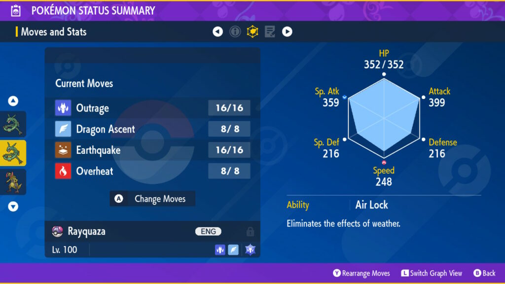 Rayquaza V Drachenwandel Pokemon Scarlet & Violet – 6IV Shiny Rayquaza Mit Max EVs, Für Nintendo Switch Scarlet Violet Pokemon