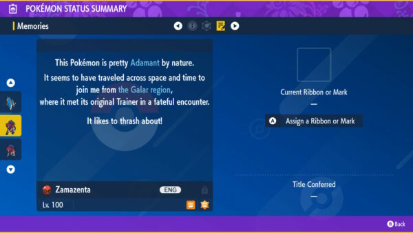 Shiny 6IV Eternatus + Shiny Zacian + Shiny Zamazenta + Shiny Gigantamax GMAX Charizard + Shiny Blue Mew Bundle for Pokemon Sword, Shield, Scarlet, and Violet - Image 27