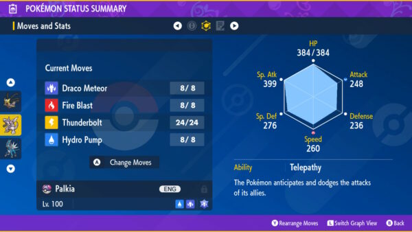 Ultra Shiny 6IV PALKIA / Pokemon Sword and Shield / Sinnoh 