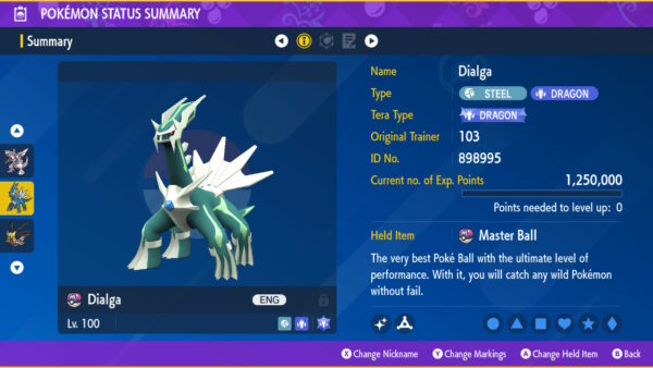 Shiny 6IV Palkia, Giratina, and Dialga in both forms Legendary Pokemon 6 PC Bundle for Legends Arceus, Scarlet, and Violet - Image 2