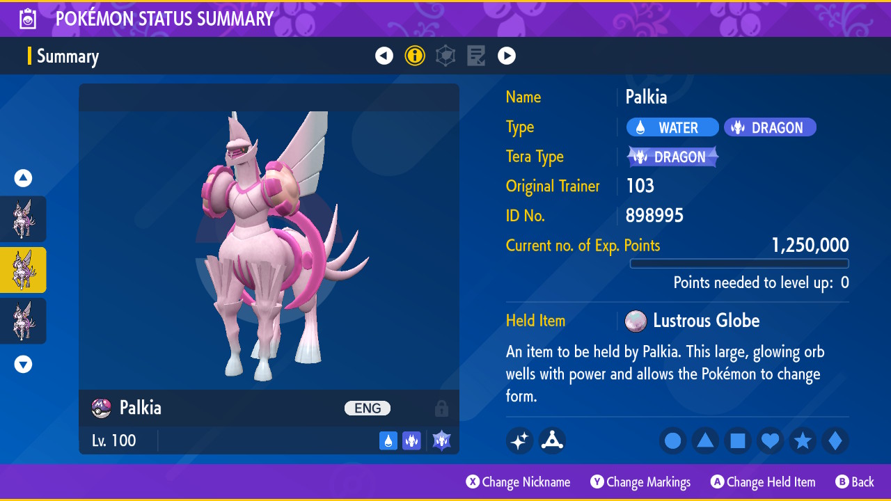 6IV Shiny Dialga Palkia Giratina Altered & Origin Forme Pokemon Sword and  Shield