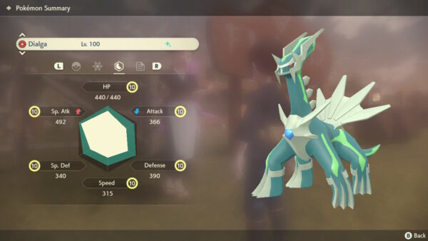 Shiny PALKIA 6IV Legendary / Pokemon Brilliant Diamond and 