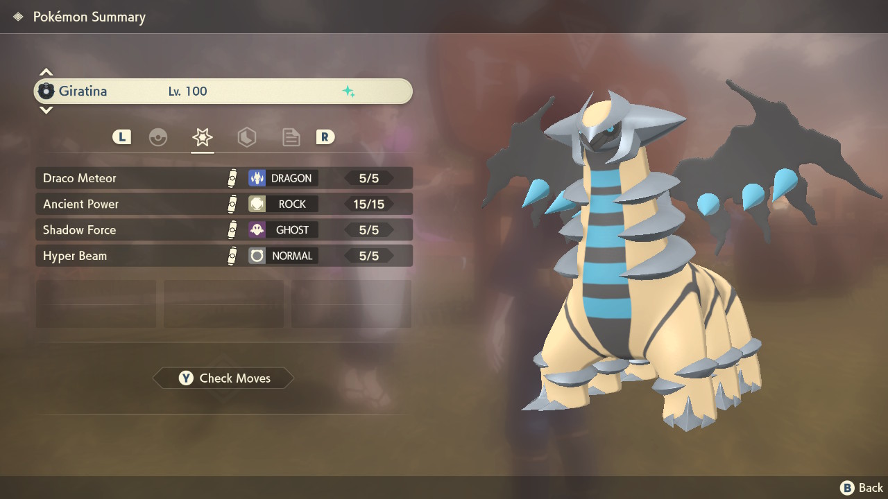 Shiny 6IV Palkia, Giratina, and Dialga in both forms Legendary