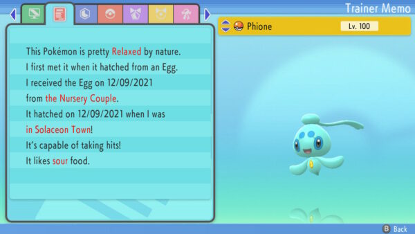 Pokemon Brilliant Diamond and Shining Pearl Manaphy and Shiny Phione Bundle  6IV