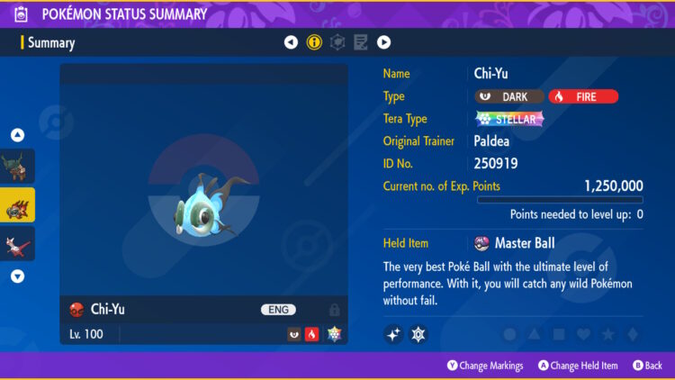 4 x Shiny 6IV Chi-Yu, Ting-Lu, Chien-Pao, and Wo-Chien Shrine Ruins Ruinous Pokemon holding Master Balls Bundle for Pokemon Scarlet and Violet - Image 12