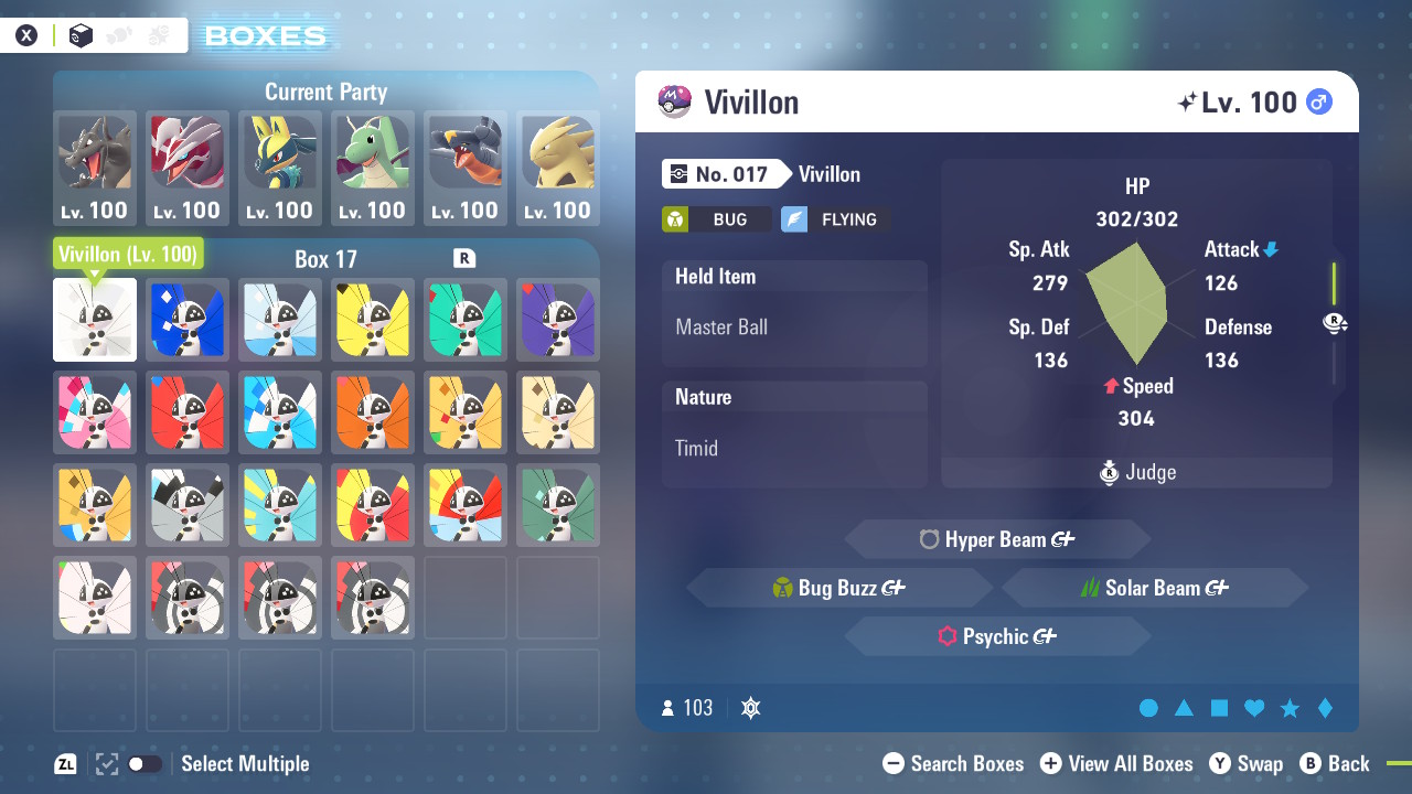20 x Shiny 6IV Vivillion in all Patterns (Poke ball pattern is included) with Master Balls Bundle for Pokemon Scarlet, Violet, and Legends Z-A - Image 25