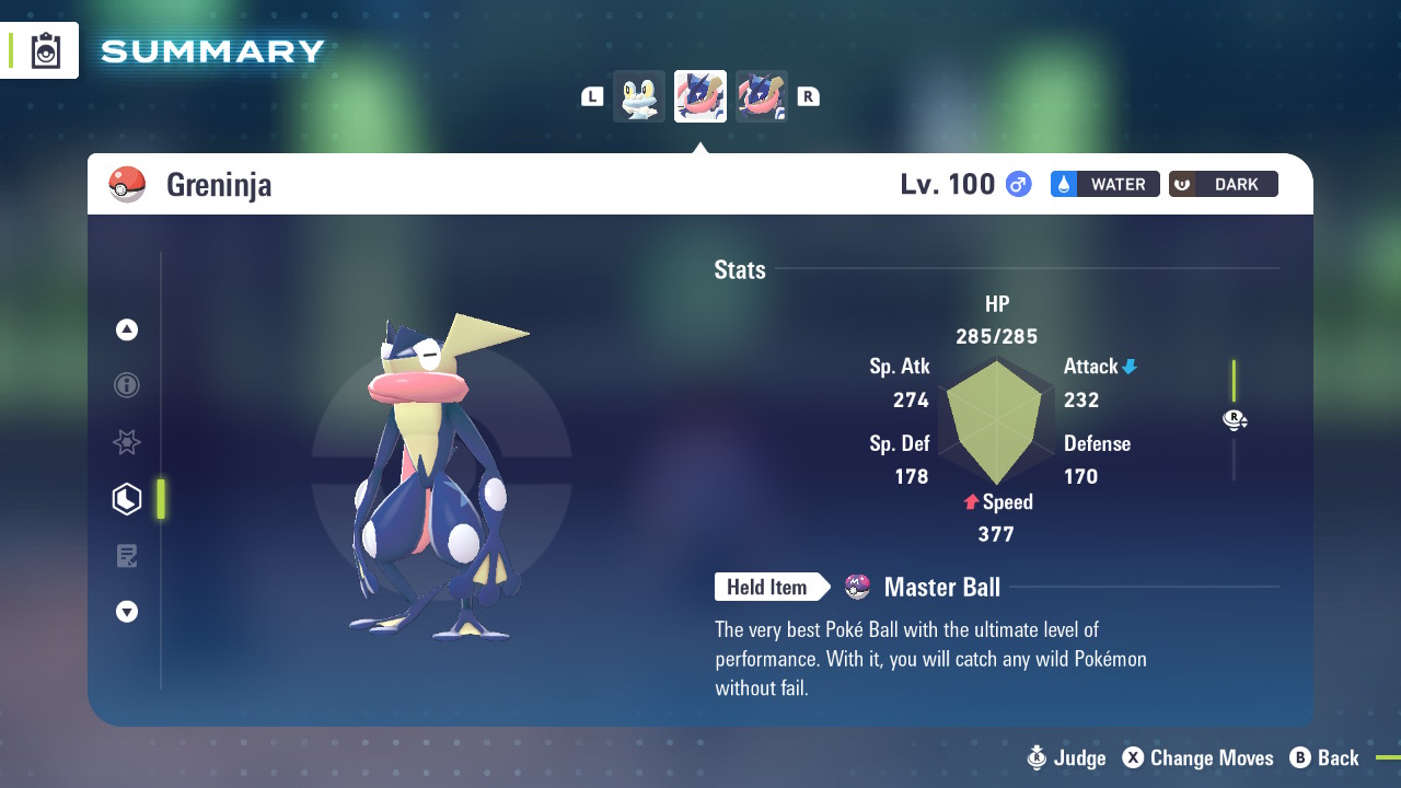 6IV Greninja in Ash form with Battle Bond Ability for Pokemon Scarlet, Violet, and Legends Z-A - Image 7