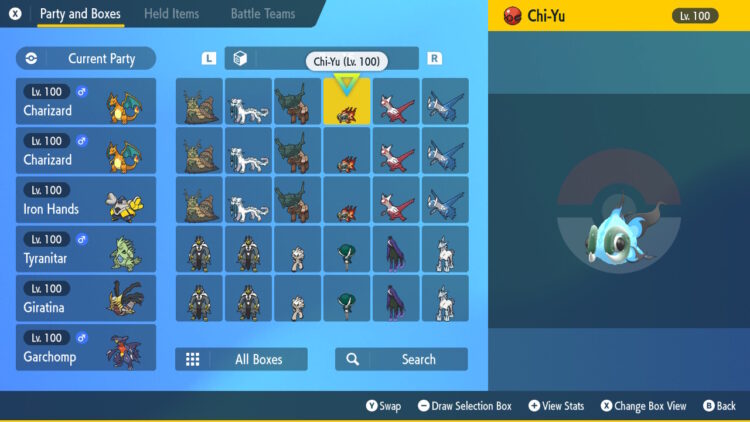 4 x Shiny 6IV Chi-Yu, Ting-Lu, Chien-Pao, and Wo-Chien Shrine Ruins Ruinous Pokemon holding Master Balls Bundle for Pokemon Scarlet and Violet - Image 2