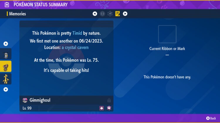 Shiny 6IV Roaming Gimmighoul, Shiny 6IV Gimmighoul in Chest, and Shiny 6IV Gholdengo with Master Balls Bundle for Pokemon Scarlet and Violet Only - Image 7