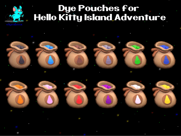 All Colors Dye Pouches for Hello Kitty Island Adventure