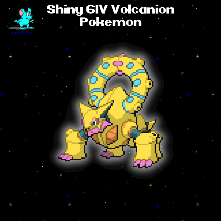 Shiny 6IV Volcanion Home Event Pokemon with Master Ball Bundle for Pokemon Legends Z-A