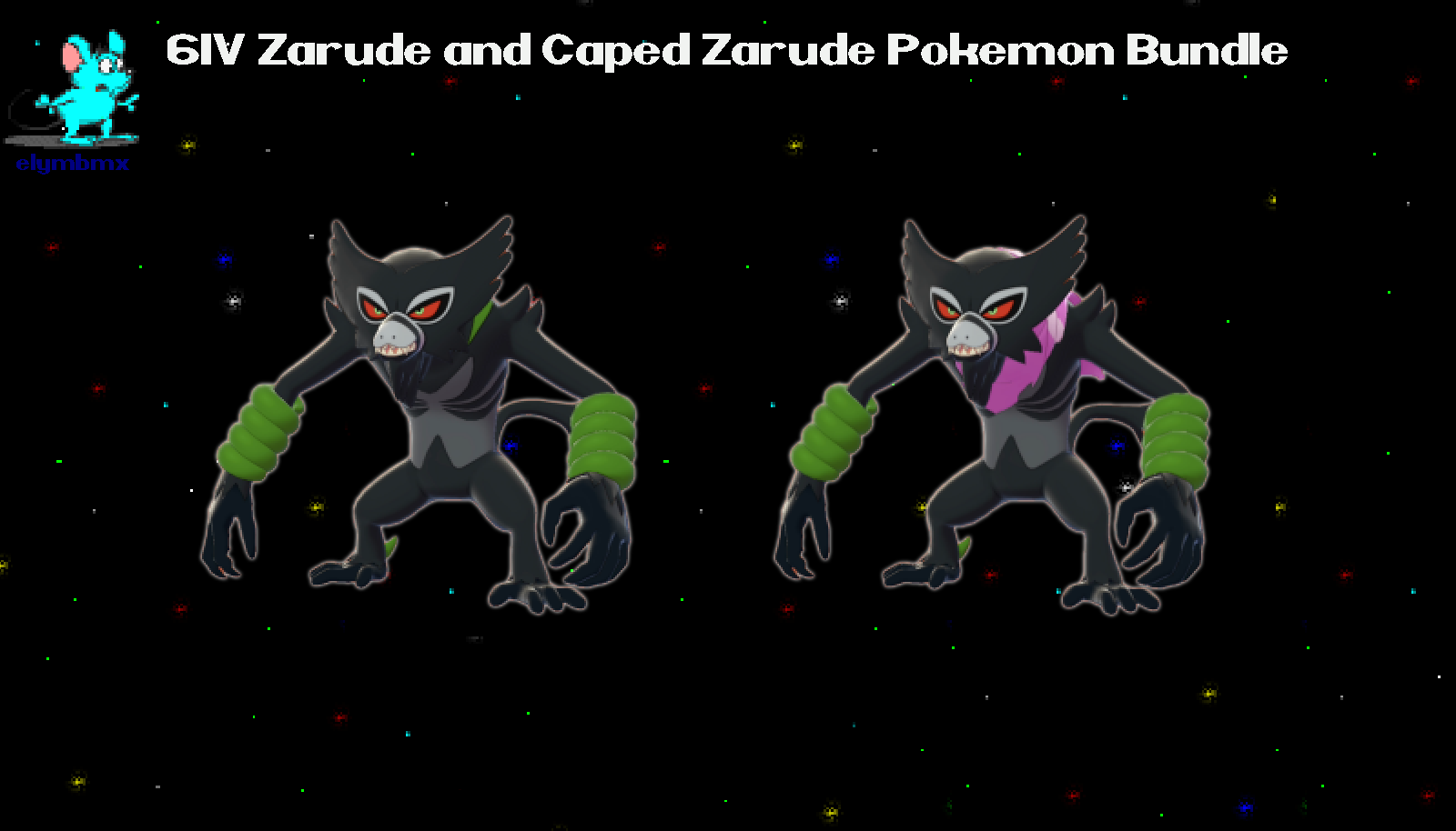 6IV Dada Zarude Ultra Shiny & Non-Shiny Pokemon Sword / Shield