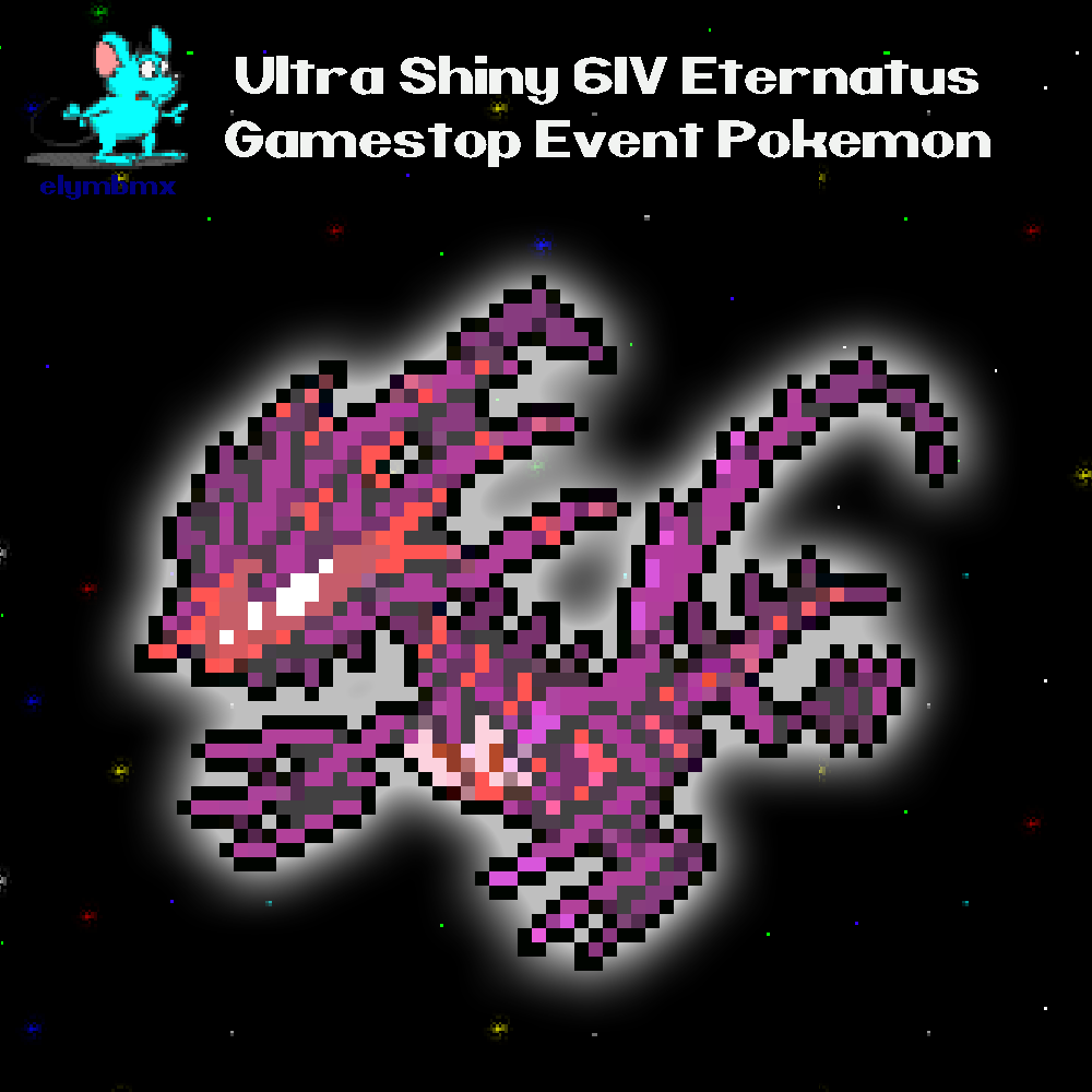 Ultra Square Shiny 6IV Gamestop Event Eternatus Legendary for Pokemon  Sword, Shield, Scarlet, and Violet - elymbmx