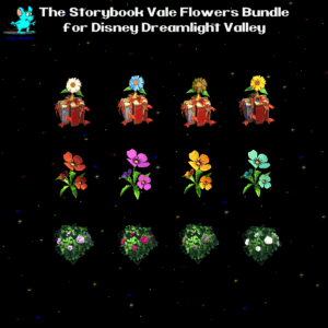 The Storybook Vale Flowers Bundle for Disney Dreamlight Valley