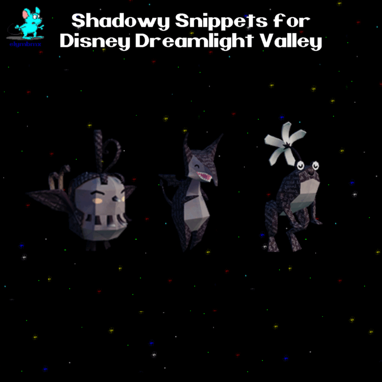 Shadowy Snippets Bundle - The Storybook Vale DLC Items Bundle for Disney Dreamlight Valley