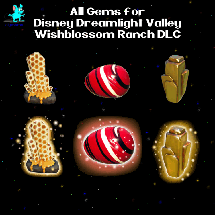 All Wishblossom Ranch Gems Bundle for Disney Dreamlight Valley