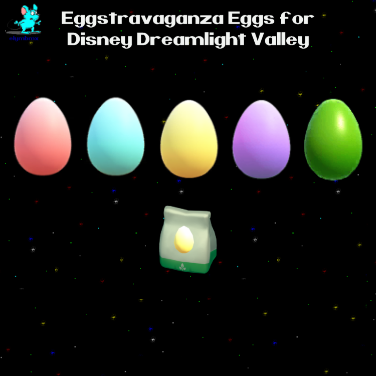 Eggstravaganza Easter Eggs Spring Bundle (Eggs and Egg Seeds) for Disney Dreamlight Valley