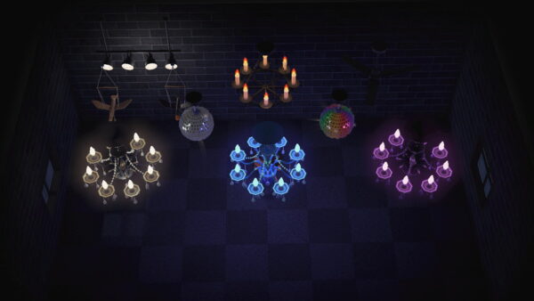All Ceiling Lights Lamps Chandelier Hanging Items Curtains Monitors - 252 PCs Bundle - 2.0.0 Version Update - Image 2